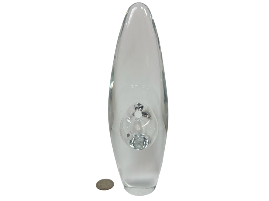 Timo Sarpaneva Orkidea Orchid Art Glass Vase For Iittala Finland With Retails $1,600 [Photo 2]