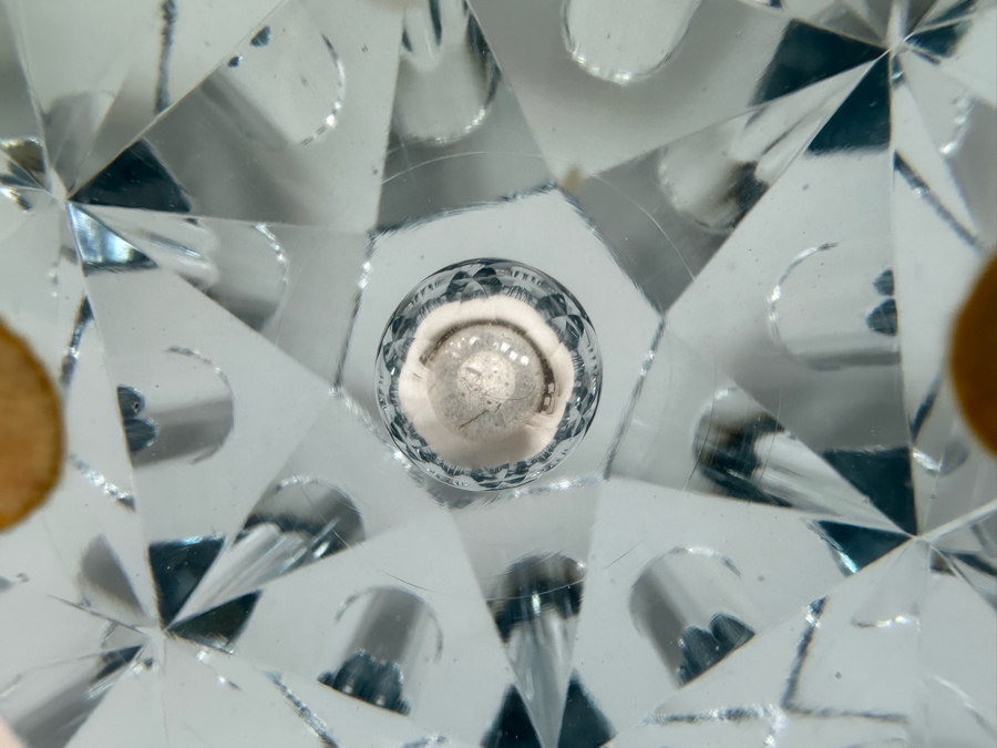 Strombergshyttan Large Faceted Vase Made In Sweden 4.5W X 8.5H Retails $1,200 [Photo 14]