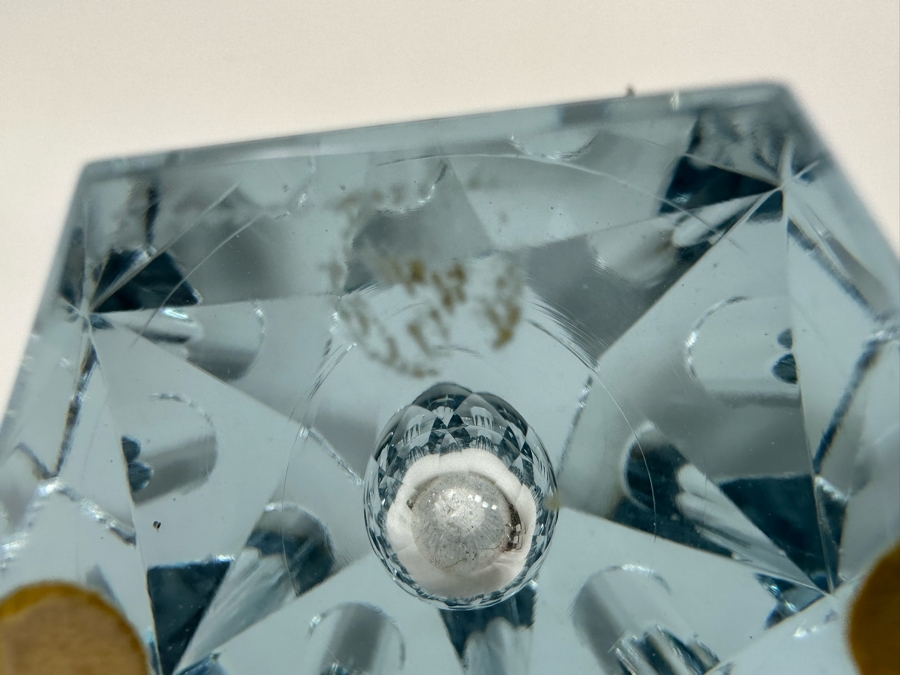 Strombergshyttan Large Faceted Vase Made In Sweden 4.5W X 8.5H Retails $1,200 [Photo 13]