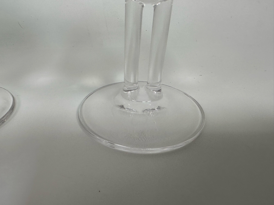 Pair Of Rosenthal Studio-Line Cupola Crystal Brandy Double Stem Stemware Glasses 6H (One New With Original Tag) With Original Box [Photo 7]