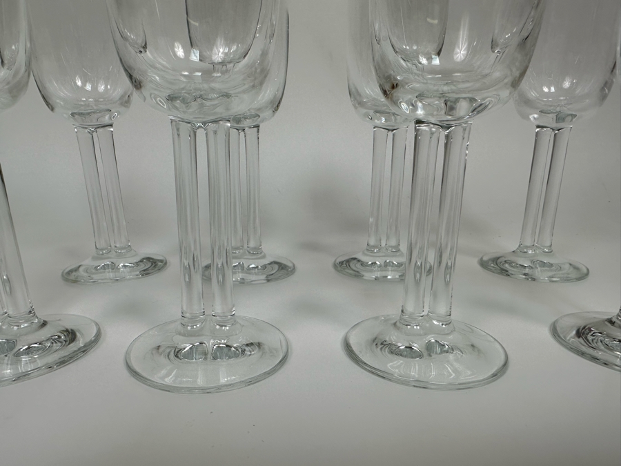 Eight Rosenthal Studio-Line Cupola Crystal Fluted Champagne Double Stem Stemware Glasses 8.5H Replacements Value $400 [Photo 3]