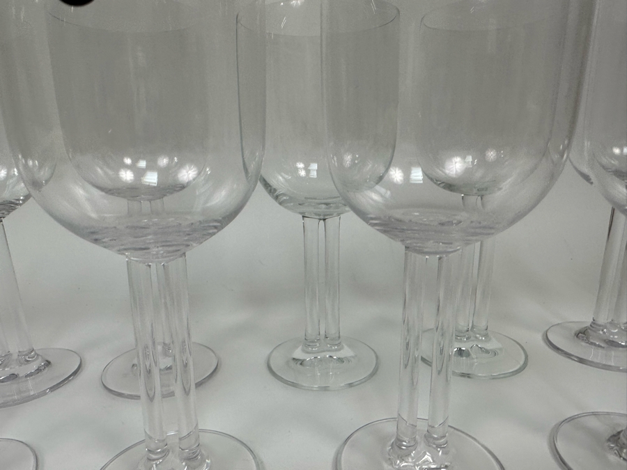 Nine Rosenthal Studio-Line Cupola Crystal Water Goblets Double Stem Stemware Glasses 7 3/4H (Three Are New With Tags) With Original Boxes Replacements Value $720 [Photo 5]