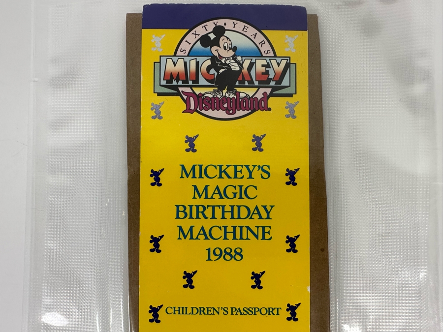 Unused Disneyland Ticket Sixty Years Mickey's Magic Birthday Machine 1988  [Photo 4]