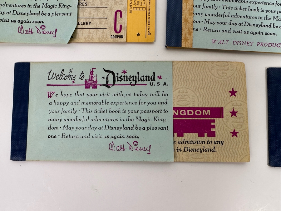 Eleven Partially Used Vintage Disneyland Tickets Books [Photo 10]