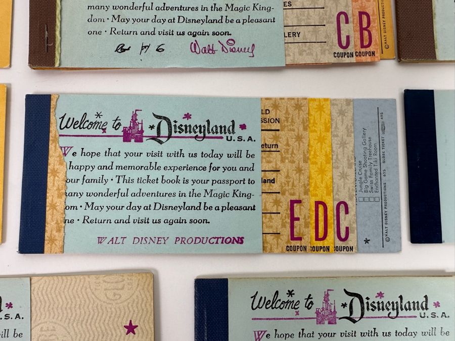 Eleven Partially Used Vintage Disneyland Tickets Books [Photo 8]