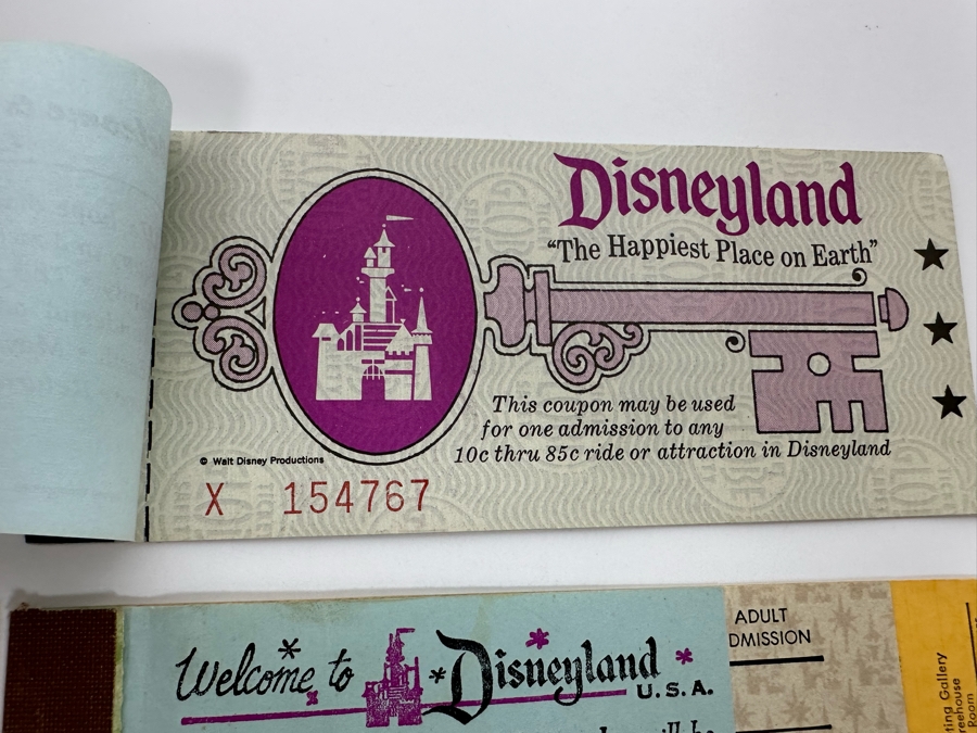 Eleven Partially Used Vintage Disneyland Tickets Books [Photo 22]