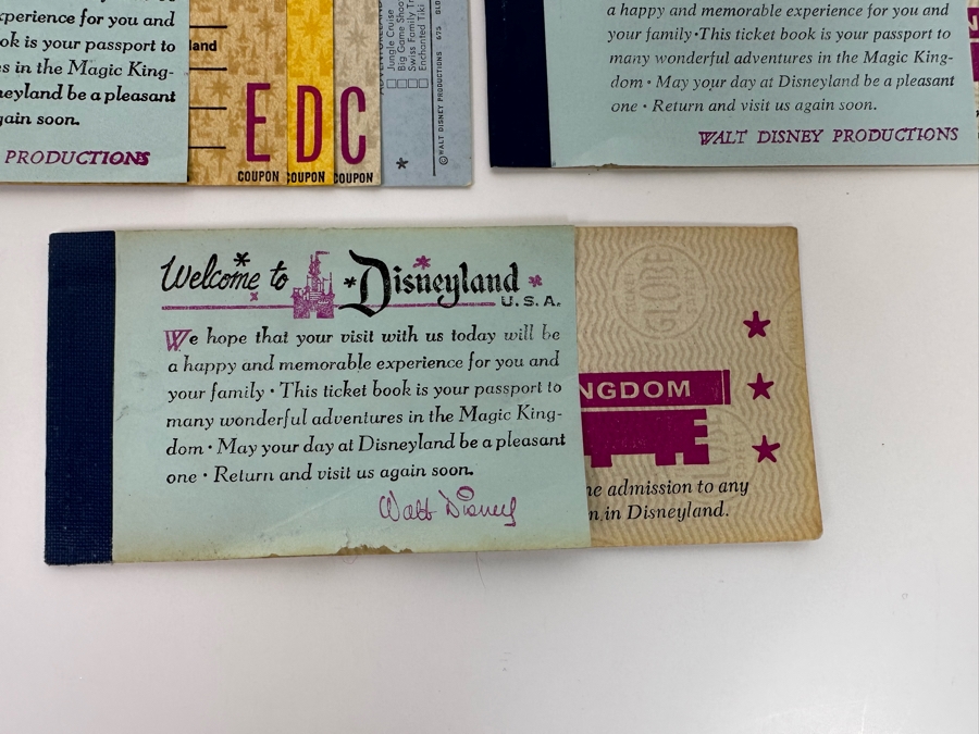 Eleven Partially Used Vintage Disneyland Tickets Books [Photo 11]