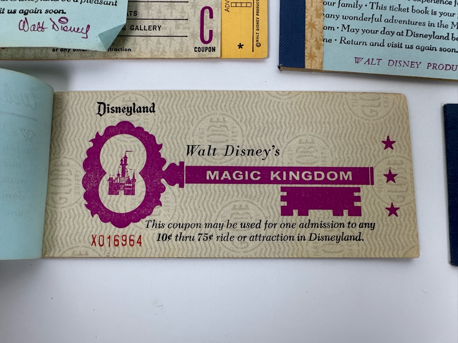 Eleven Partially Used Vintage Disneyland Tickets Books [Photo 17]