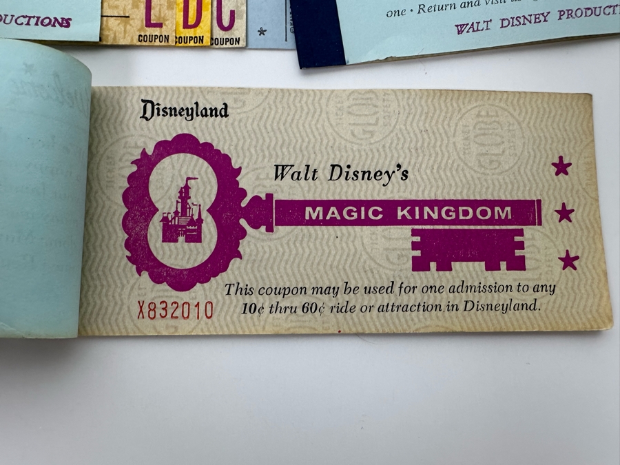 Eleven Partially Used Vintage Disneyland Tickets Books [Photo 25]