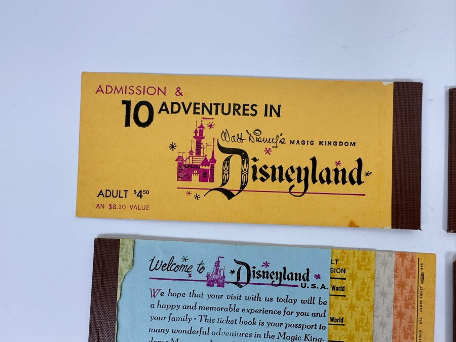 Eleven Partially Used Vintage Disneyland Tickets Books [Photo 14]