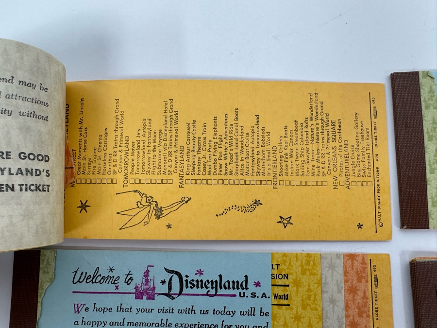 Eleven Partially Used Vintage Disneyland Tickets Books [Photo 13]