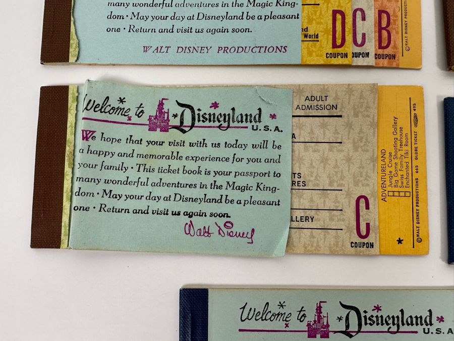 Eleven Partially Used Vintage Disneyland Tickets Books [Photo 9]