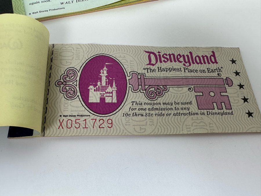 Seven Partially Used Vintage Disneyland Tickets Books [Photo 14]