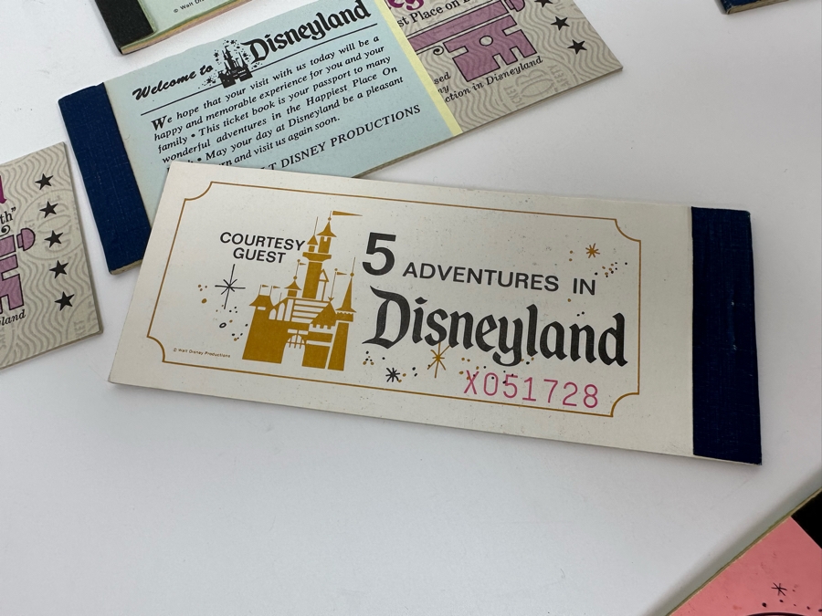 Seven Partially Used Vintage Disneyland Tickets Books [Photo 16]