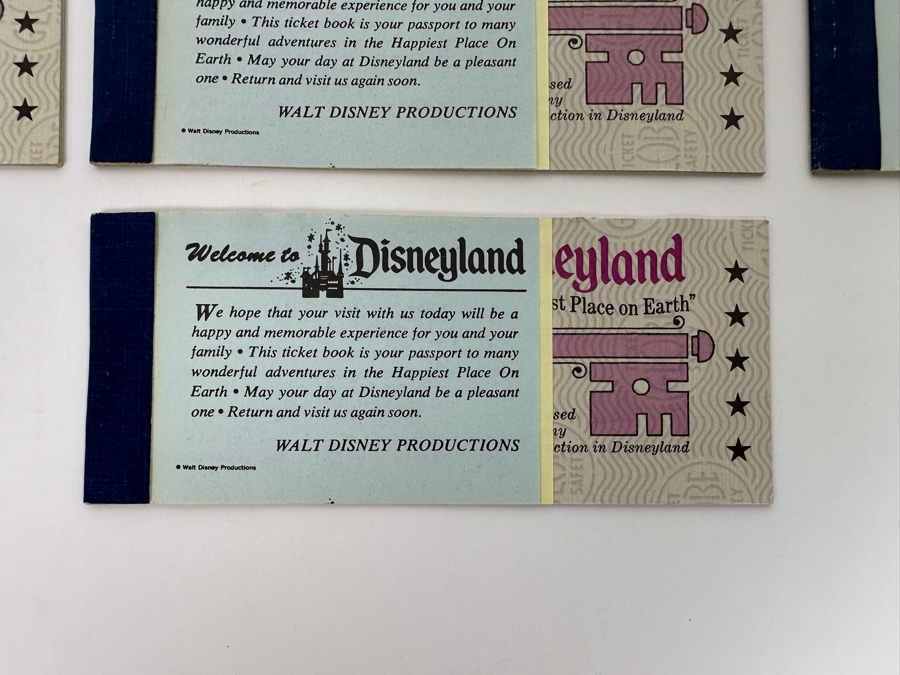 Seven Partially Used Vintage Disneyland Tickets Books [Photo 7]