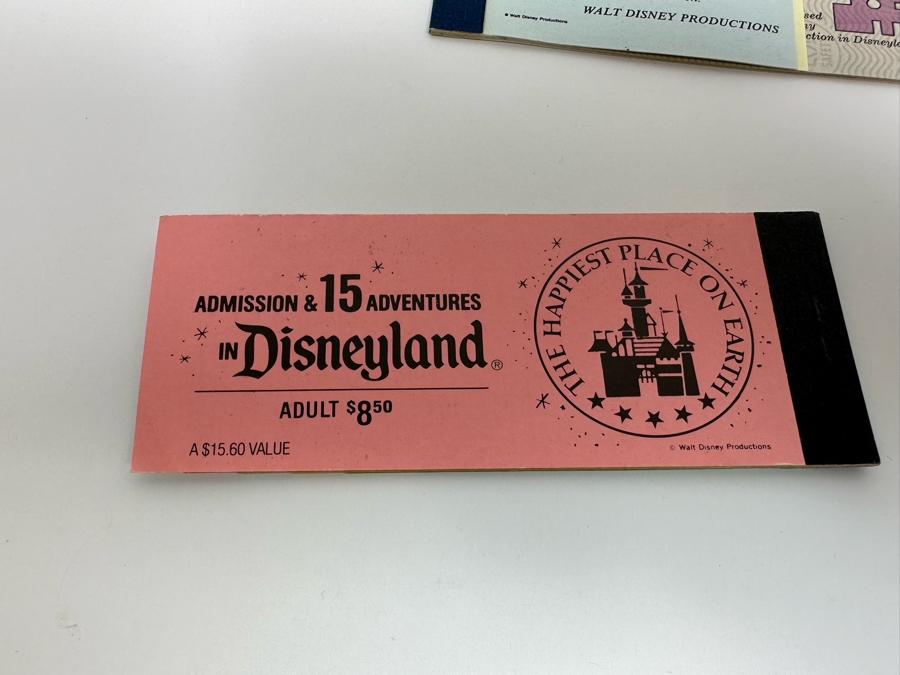 Seven Partially Used Vintage Disneyland Tickets Books [Photo 15]