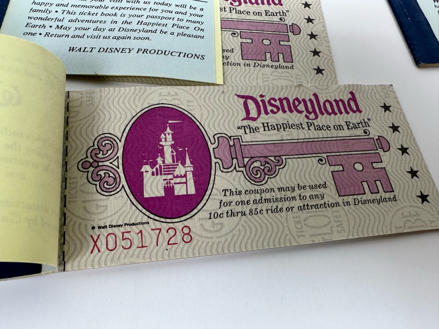 Seven Partially Used Vintage Disneyland Tickets Books [Photo 13]