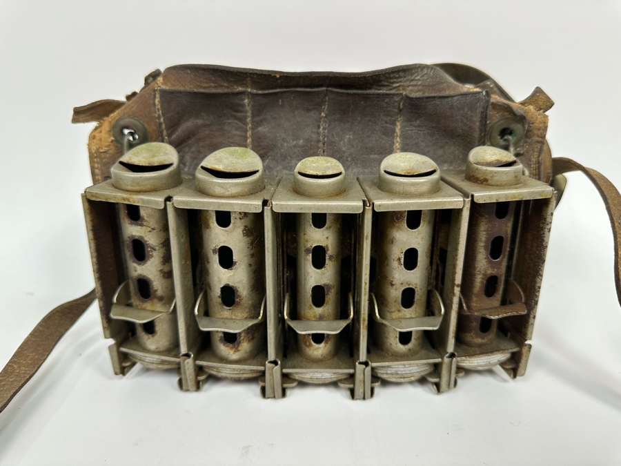 Vintage 5 Barrel Fare Box Coin Changer Johnson Changer Lynde-Ordway Co, Inc Los Angeles, CA With Leather Harness 6H [Photo 3]