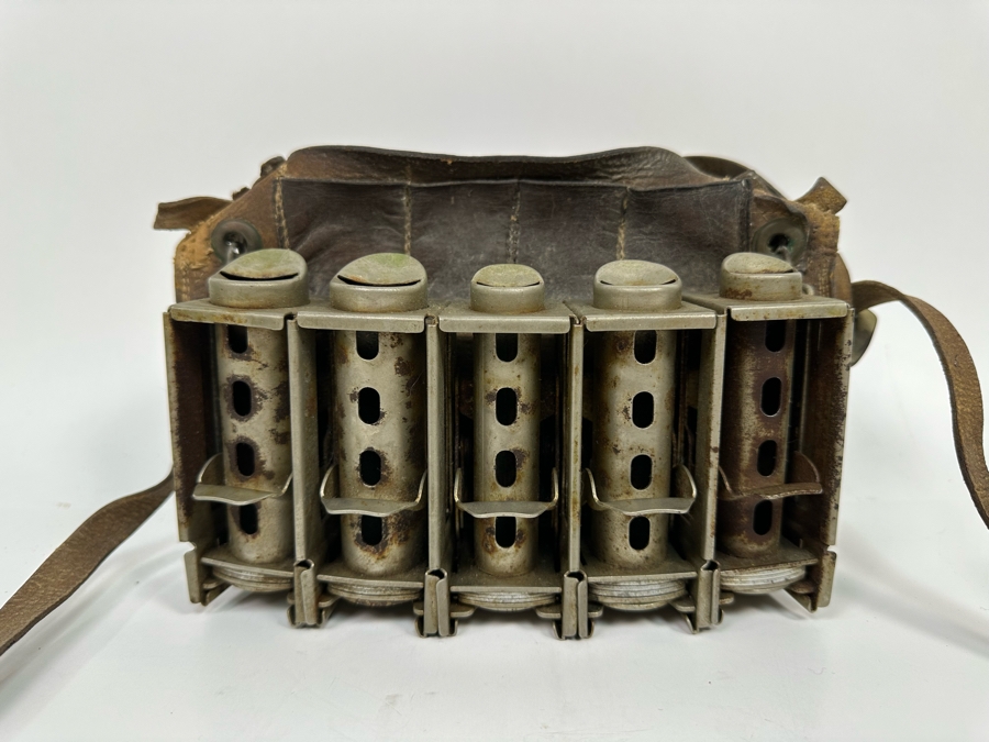Vintage 5 Barrel Fare Box Coin Changer Johnson Changer Lynde-Ordway Co, Inc Los Angeles, CA With Leather Harness 6H [Photo 2]