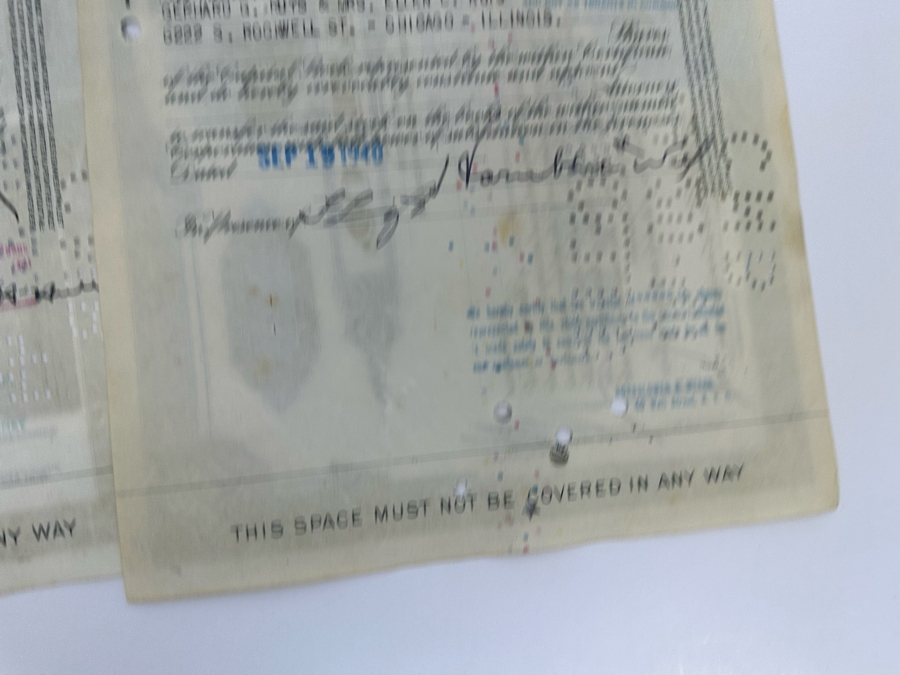 Four Vintage National Tea Co Stock Certificates [Photo 13]