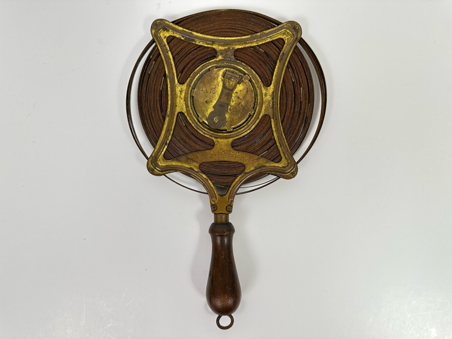 Antique Justus Roe & Sons Metal Tape Measure 7W X 10.5H [Photo 2]