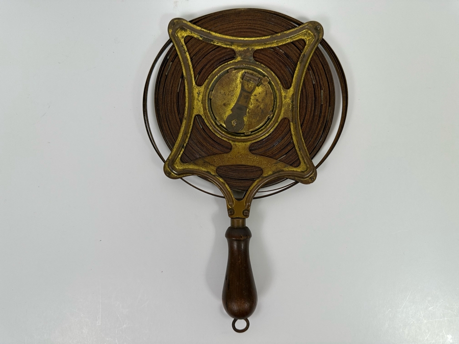 Antique Justus Roe & Sons Metal Tape Measure 7W X 10.5H [Photo 3]