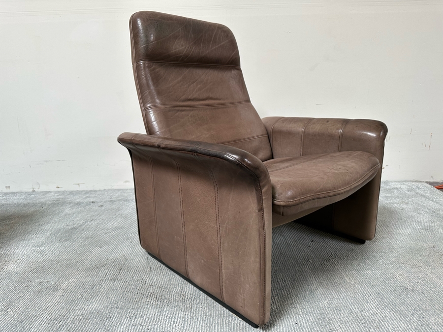Vintage Mid-Century De Sede 'DS-50' Adjustable Leather Lounge Chair Made In Switzerland [Photo 5]