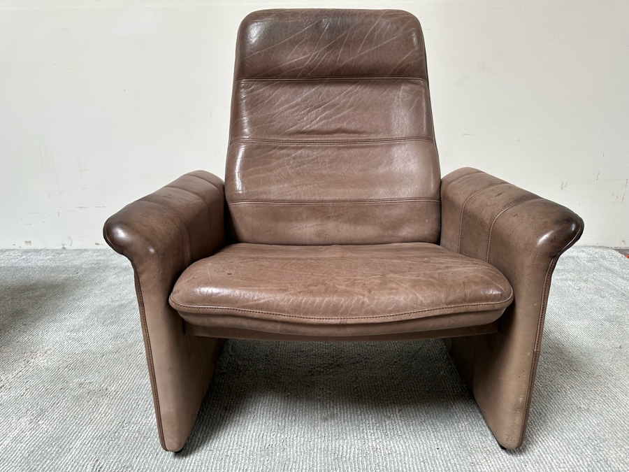 Vintage Mid-Century De Sede 'DS-50' Adjustable Leather Lounge Chair Made In Switzerland [Photo 12]