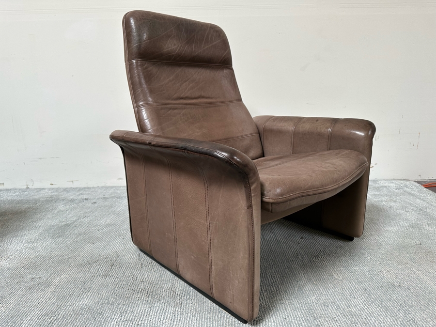 Vintage Mid-Century De Sede 'DS-50' Adjustable Leather Lounge Chair Made In Switzerland [Photo 6]