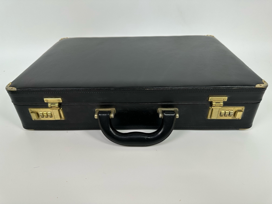 Leather Briefcase Made In Italy 18W X 13.5D X 4H [Photo 6]