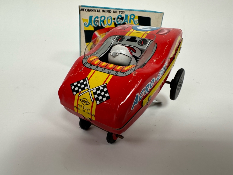 New Old Stock Acro-Car Mechanical Wind Up Toy Made In Japan With Original Box [Photo 8]