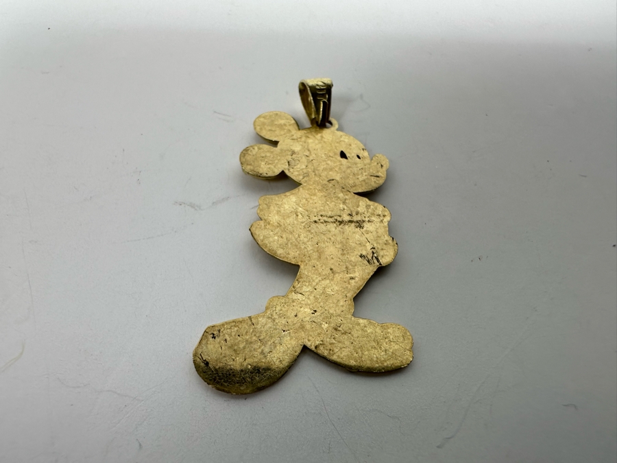 10K Gold 417 Walt Disney's Mickey Mouse Pendant 2g [Photo 5]