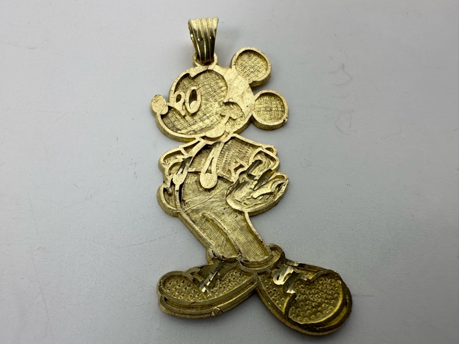 10K Gold 417 Walt Disney's Mickey Mouse Pendant 2g [Photo 4]