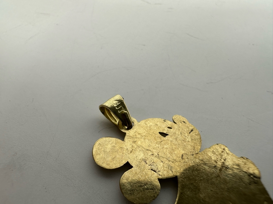 10K Gold 417 Walt Disney's Mickey Mouse Pendant 2g [Photo 6]