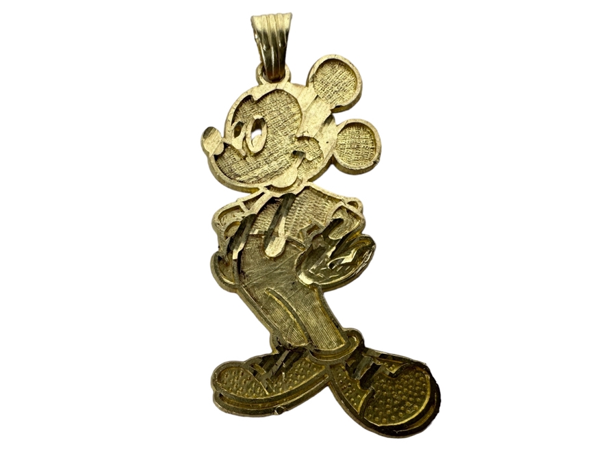 10K Gold 417 Walt Disney's Mickey Mouse Pendant 2g
