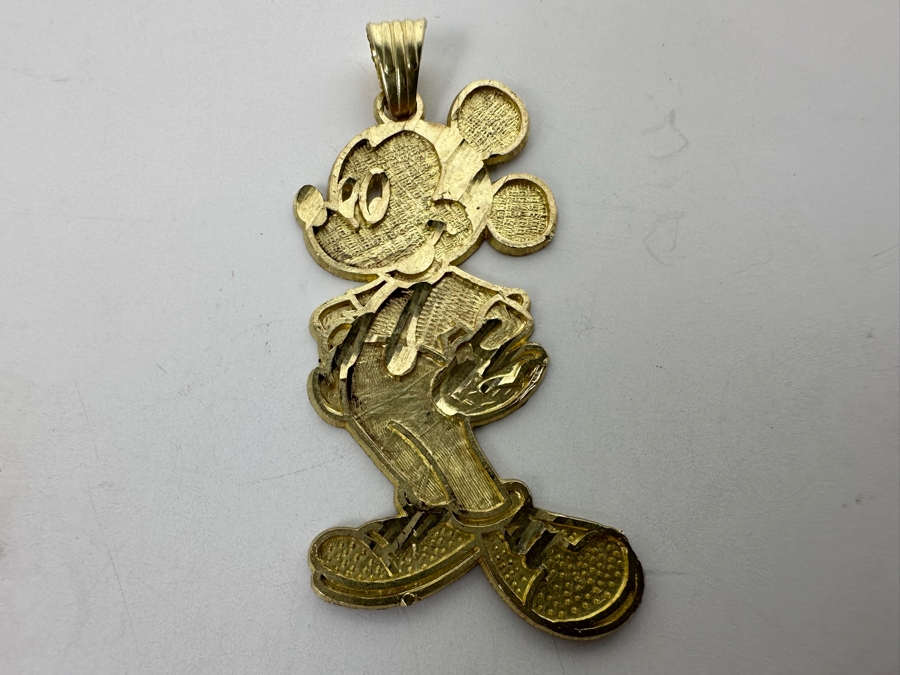 10K Gold 417 Walt Disney's Mickey Mouse Pendant 2g [Photo 3]