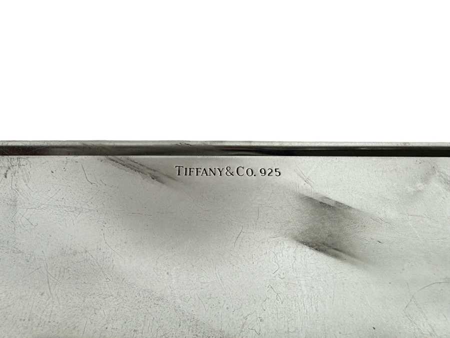 Tiffany & Co Sterling Silver Business Card Holder Case 57.7g [Photo 3]