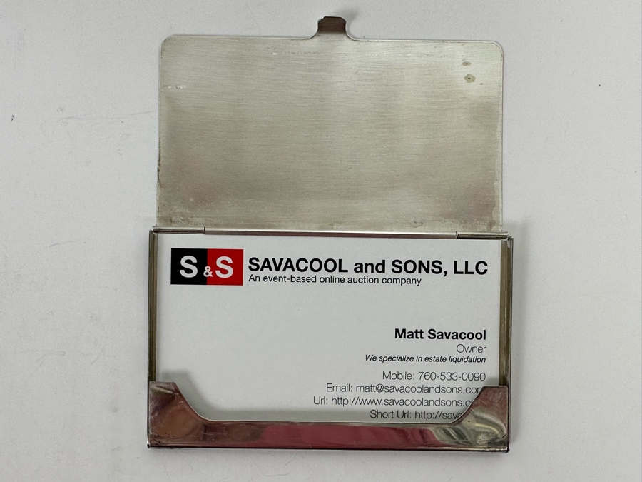 Tiffany & Co Sterling Silver Business Card Holder Case 57.7g [Photo 6]