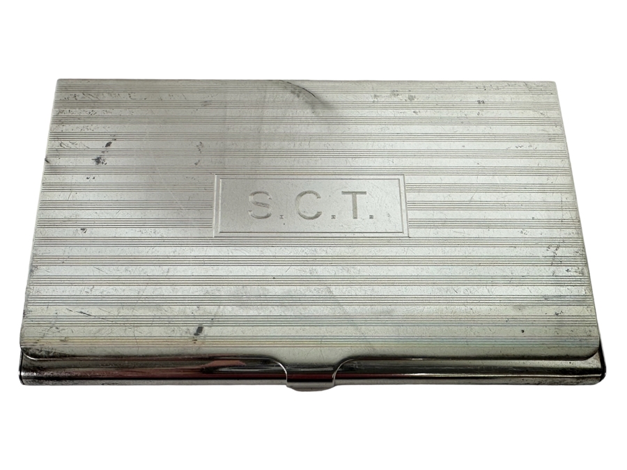 Tiffany & Co Sterling Silver Business Card Holder Case 57.7g [Photo 2]