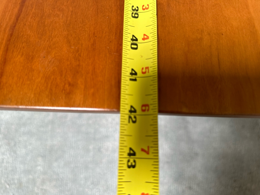 Amish Solid Cherry Wood Dining Table 60 X 42 X 29.5 With Two Built In 12' Leaves And Four Dining Chairs (2 Are Armchairs) Comes Up Table Pads By Canal Dover Furniture Midvale Ohio [Photo 22]