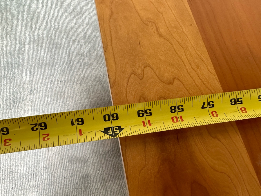 Amish Solid Cherry Wood Dining Table 60 X 42 X 29.5 With Two Built In 12' Leaves And Four Dining Chairs (2 Are Armchairs) Comes Up Table Pads By Canal Dover Furniture Midvale Ohio [Photo 21]