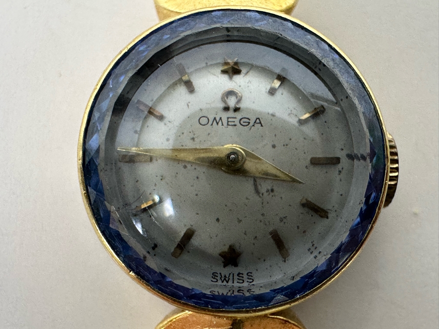 Vintage 14K Gold Omega Ladies Watch With 14K Gold Watch Band Working 15.6g [Photo 13]