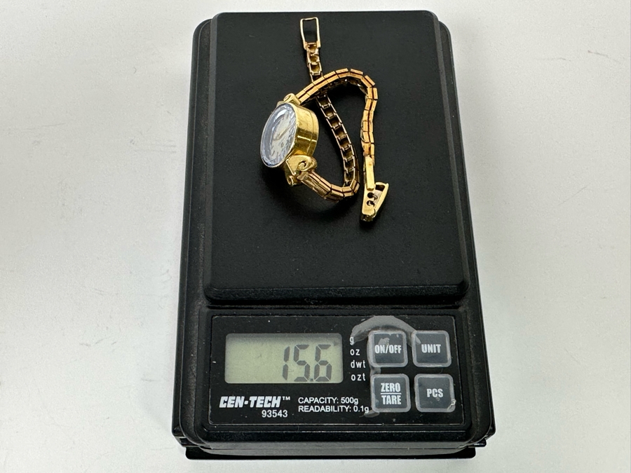 Vintage 14K Gold Omega Ladies Watch With 14K Gold Watch Band Working 15.6g [Photo 20]