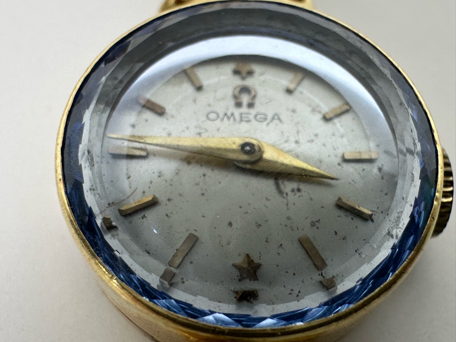 Vintage 14K Gold Omega Ladies Watch With 14K Gold Watch Band Working 15.6g [Photo 14]