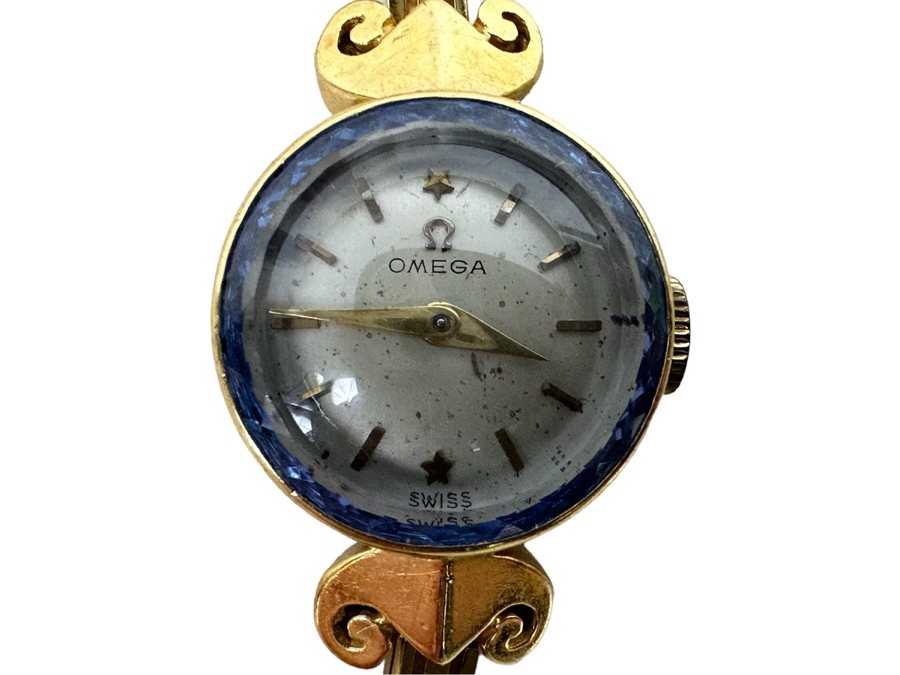 Vintage 14K Gold Omega Ladies Watch With 14K Gold Watch Band Working 15.6g [Photo 2]