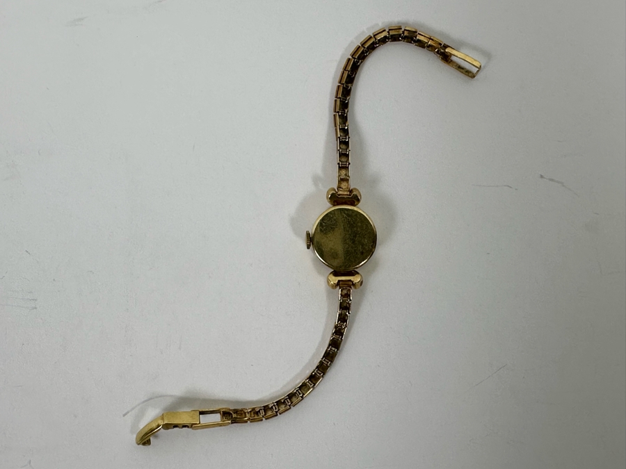 Vintage 14K Gold Omega Ladies Watch With 14K Gold Watch Band Working 15.6g [Photo 15]