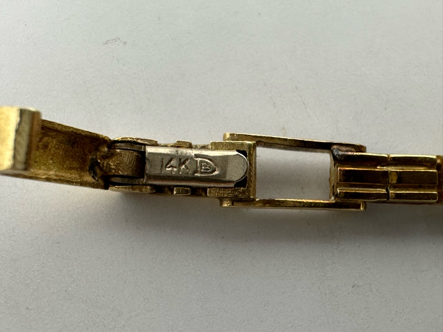 Vintage 14K Gold Omega Ladies Watch With 14K Gold Watch Band Working 15.6g [Photo 7]