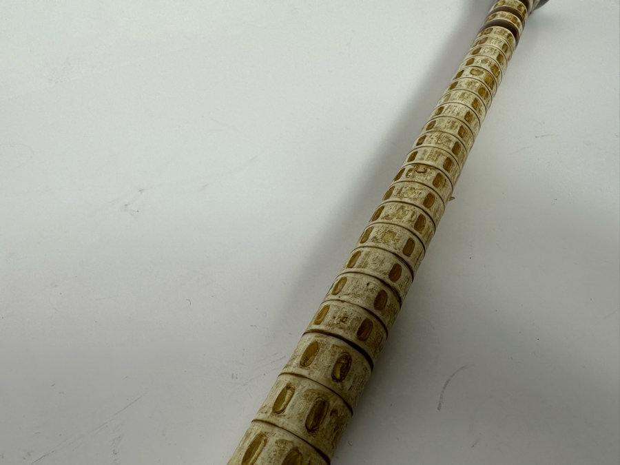 Vintage Shark Vertebrae Horn Handle Cane 34L [Photo 9]