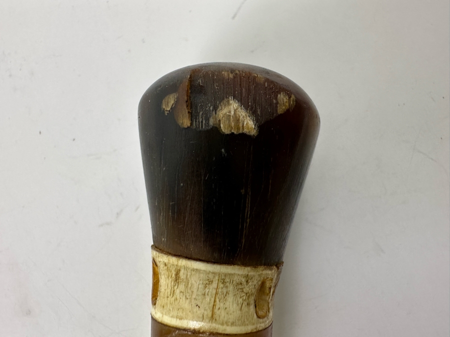 Vintage Shark Vertebrae Horn Handle Cane 34L [Photo 10]