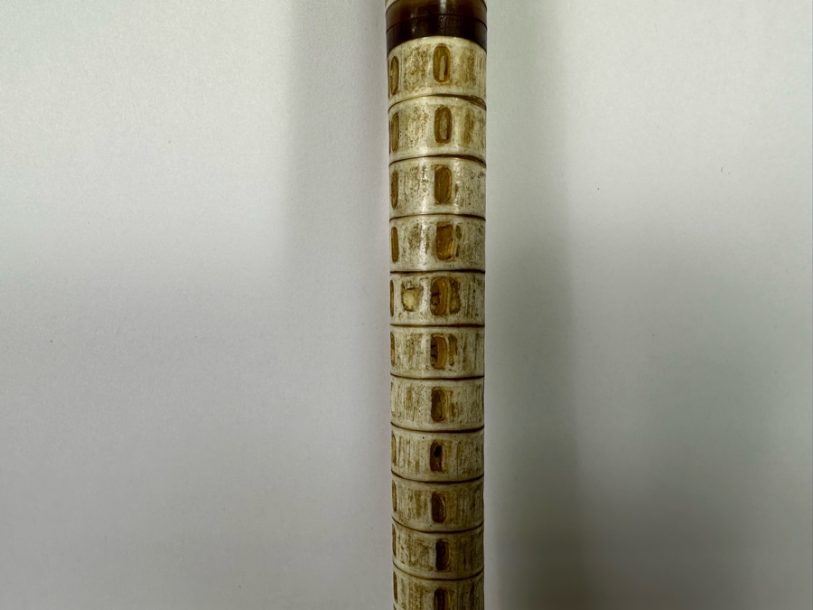 Vintage Shark Vertebrae Horn Handle Cane 34L [Photo 6]